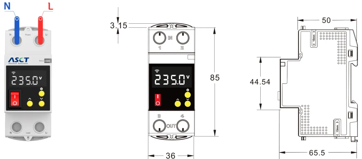 A1-R-V2 Single-phase intelligent relay switch-heyi A1-R-V2 Single-phase intelligent relay switch-heyi