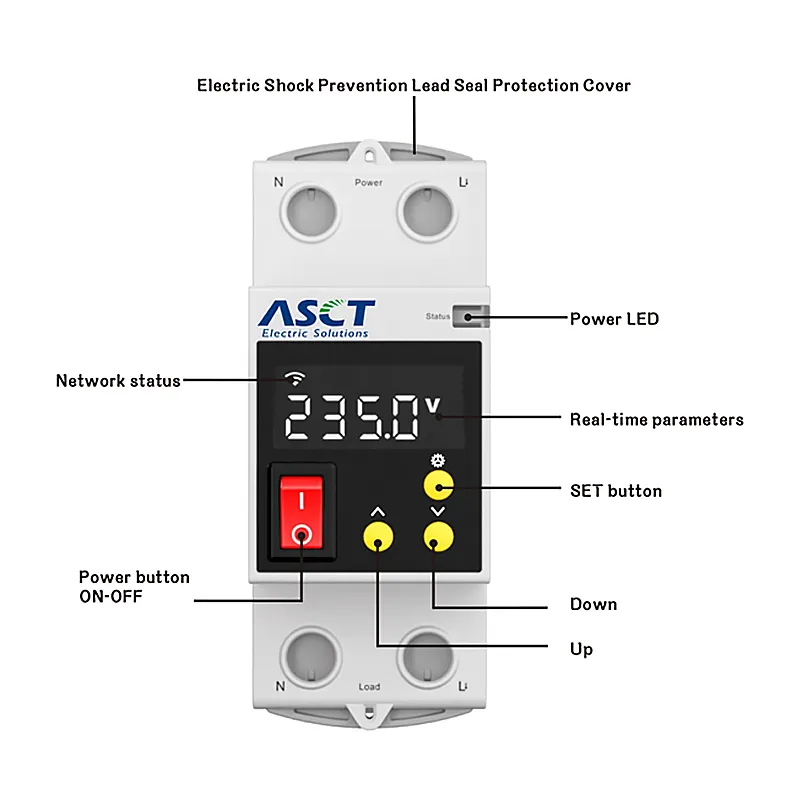 A1-R-V2 Single-phase intelligent relay switch-heyi A1-R-V2 Single-phase intelligent relay switch-heyi