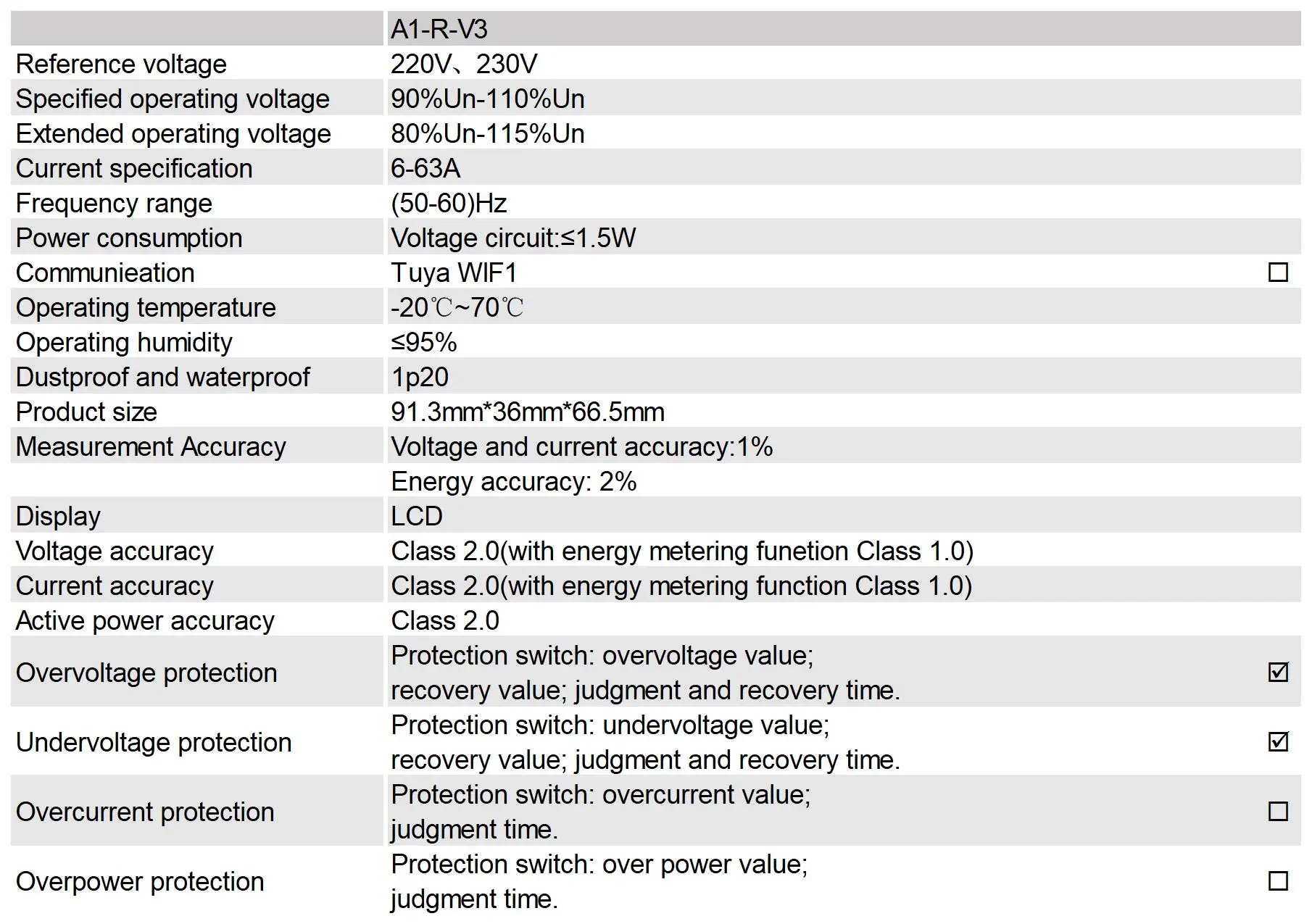 A1-R-V3 Single-phase intelligent relay switch-heyi A1-R-V3 Single-phase intelligent relay switch-heyi