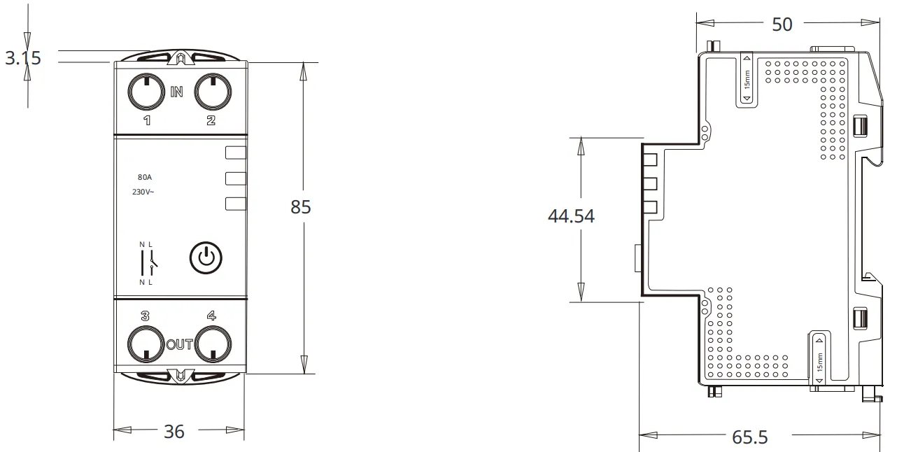 A1-V1 Single-phase intelligent relay switch-heyi A1-V1 Single-phase intelligent relay switch-heyi