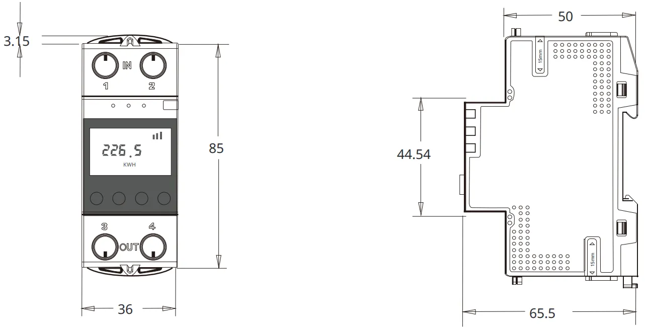 Single-phase intelligent relay switch A1-V3 HEYI 2