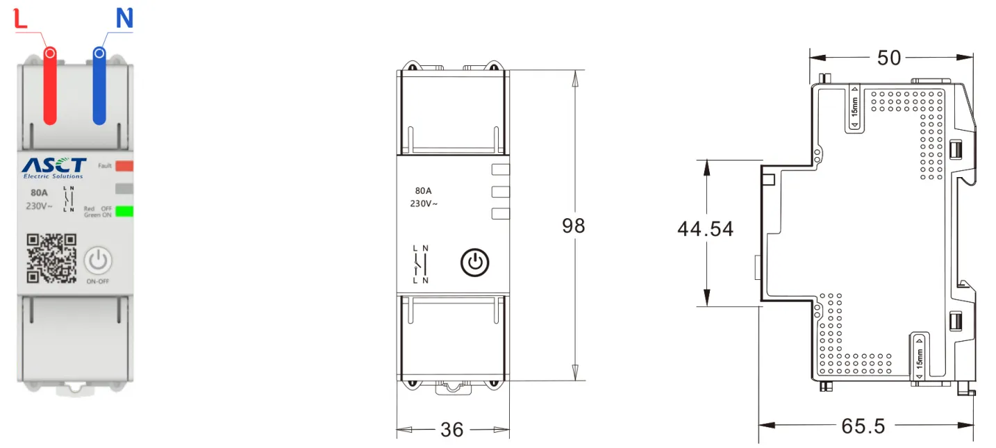A3-TW-E1 Single-phase intelligent relay switch-heyi A3-TW-E1 Single-phase intelligent relay switch-heyi