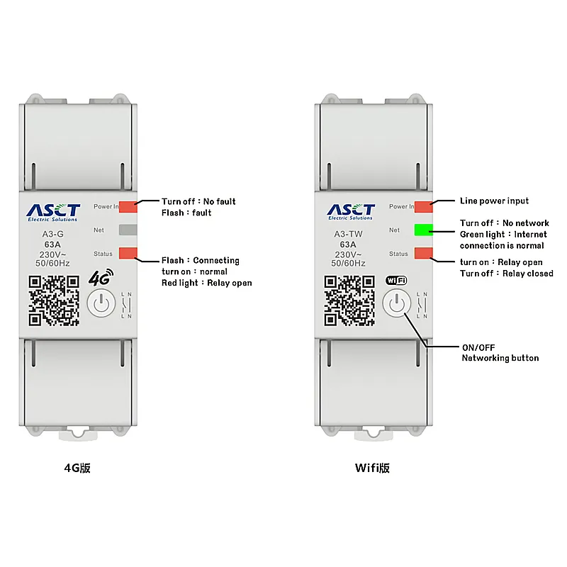 A3-TW-E1 Single-phase intelligent relay switch-heyi A3-TW-E1 Single-phase intelligent relay switch-heyi