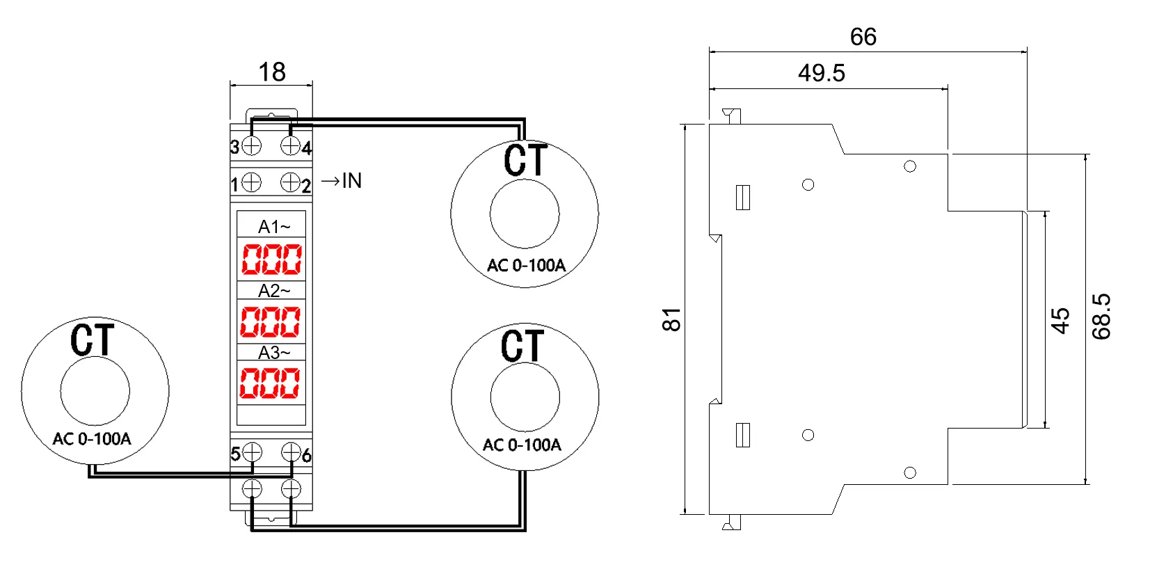 KA-3P Overvoltage And Undervoltage Protector-heyi