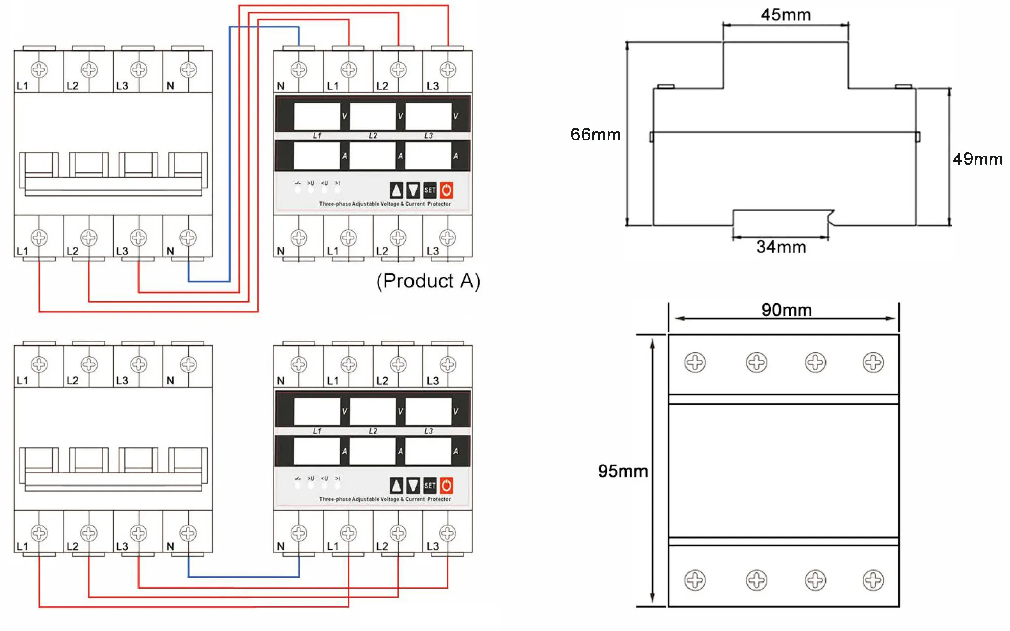 KP5-VA Overvoltage And Undervoltage Protector-heyi KP5-VA Overvoltage And Undervoltage Protector-heyi