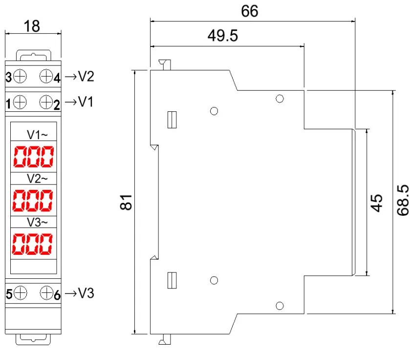 KV-3P Overvoltage And Undervoltage Protector-heyi KV-3P Overvoltage And Undervoltage Protector-heyi