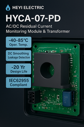 Outdoor applicability of HEYI AC/DC leakage current sensor-heyi Outdoor applicability of HEYI AC/DC leakage current sensor-heyi