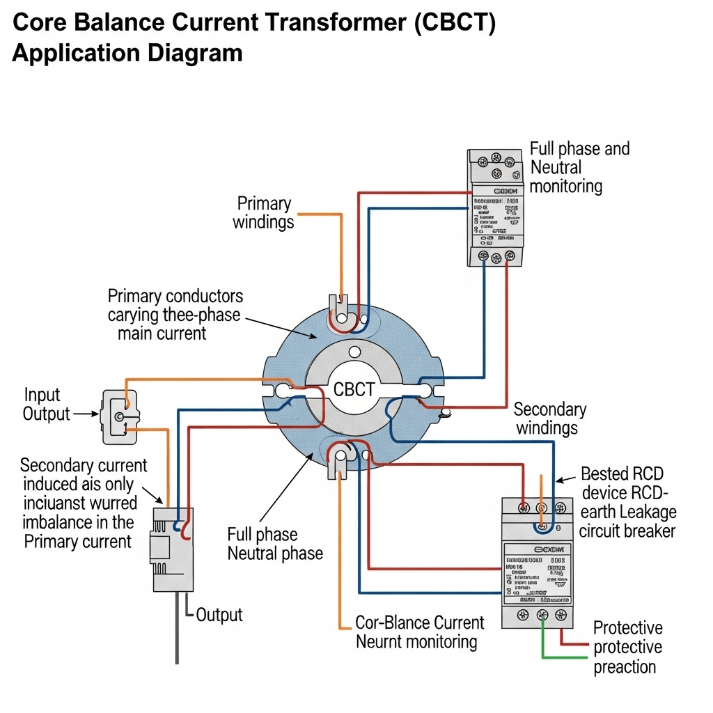 Why split type current transformers Work with RCDs-heyi